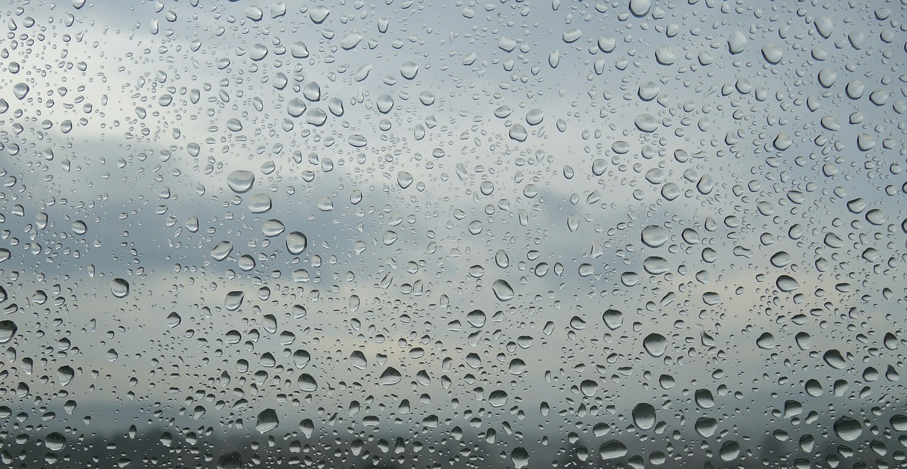 Wasser Regentropfen Fenster Schmutz Regen